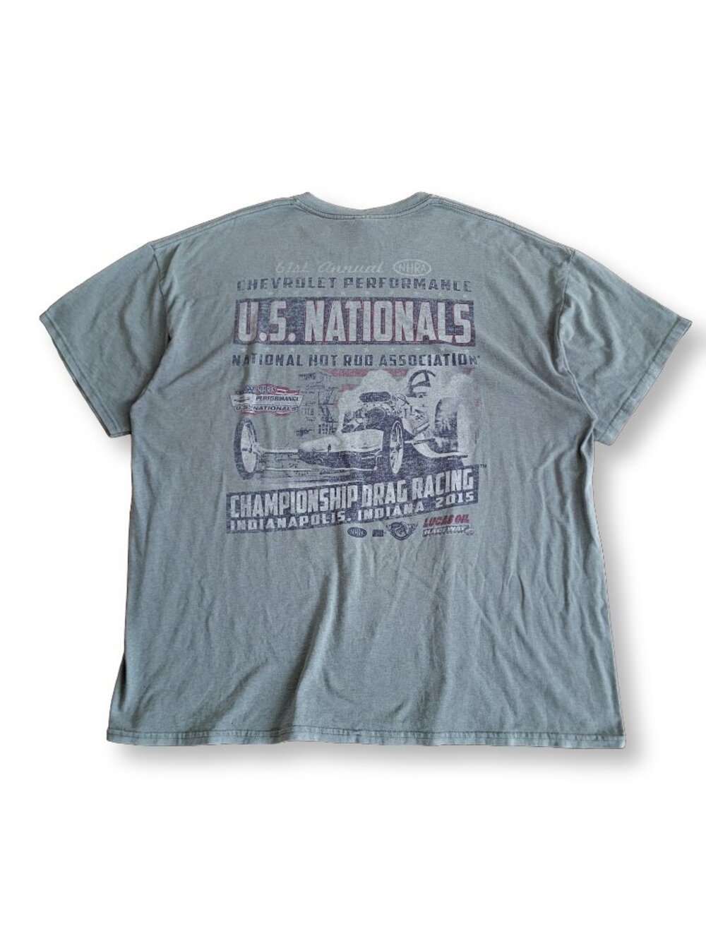 Vintage 2015 NHRA US Nationals 61st Drag Racing Indy Graphic T-Shirt (XL)